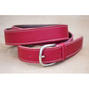 CEINTURE CUIR ROUGE | La classique